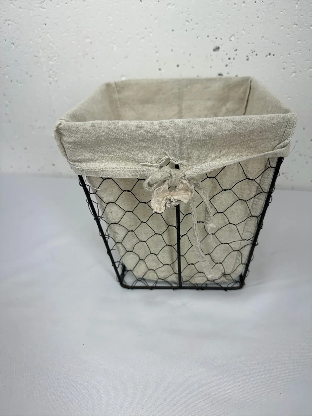Unbranded Rustic Chicken Wire Waste Paper Trash Basket